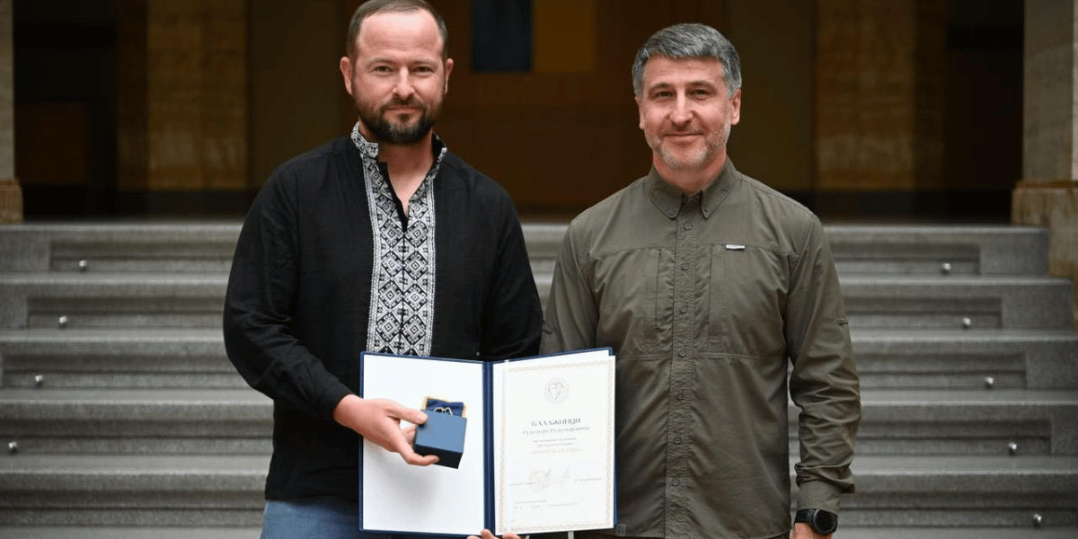 Rudy Balazhynets Honored with Ukraines Golden Heart Medal