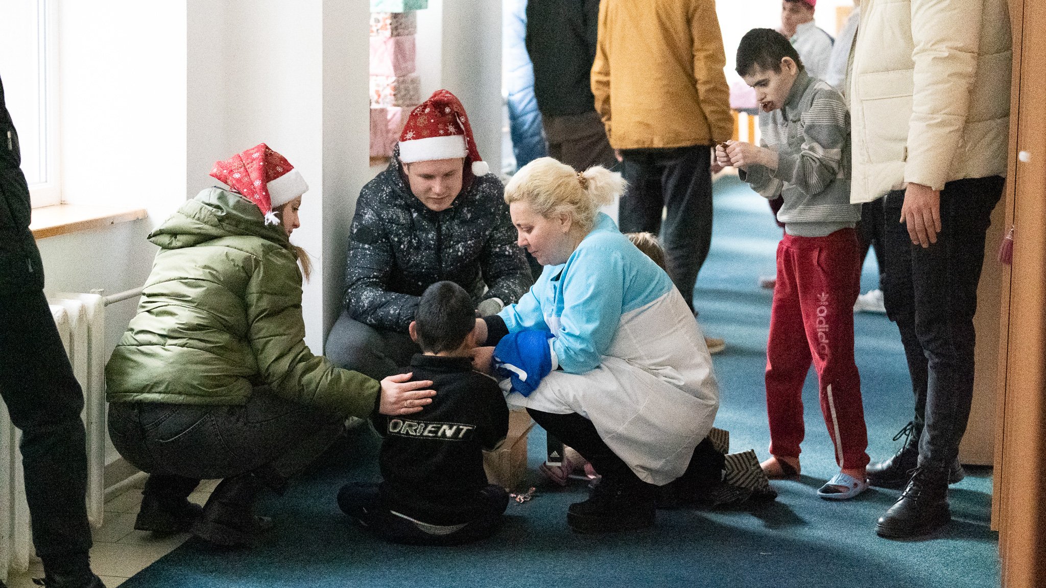 Giving christmas gift to ukraine children | Family of Christ International